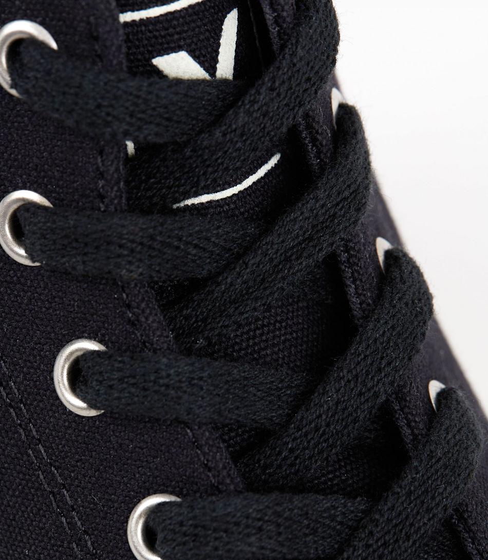 Cordones Veja Organic Algodon Mujer Negras | PCLER18745