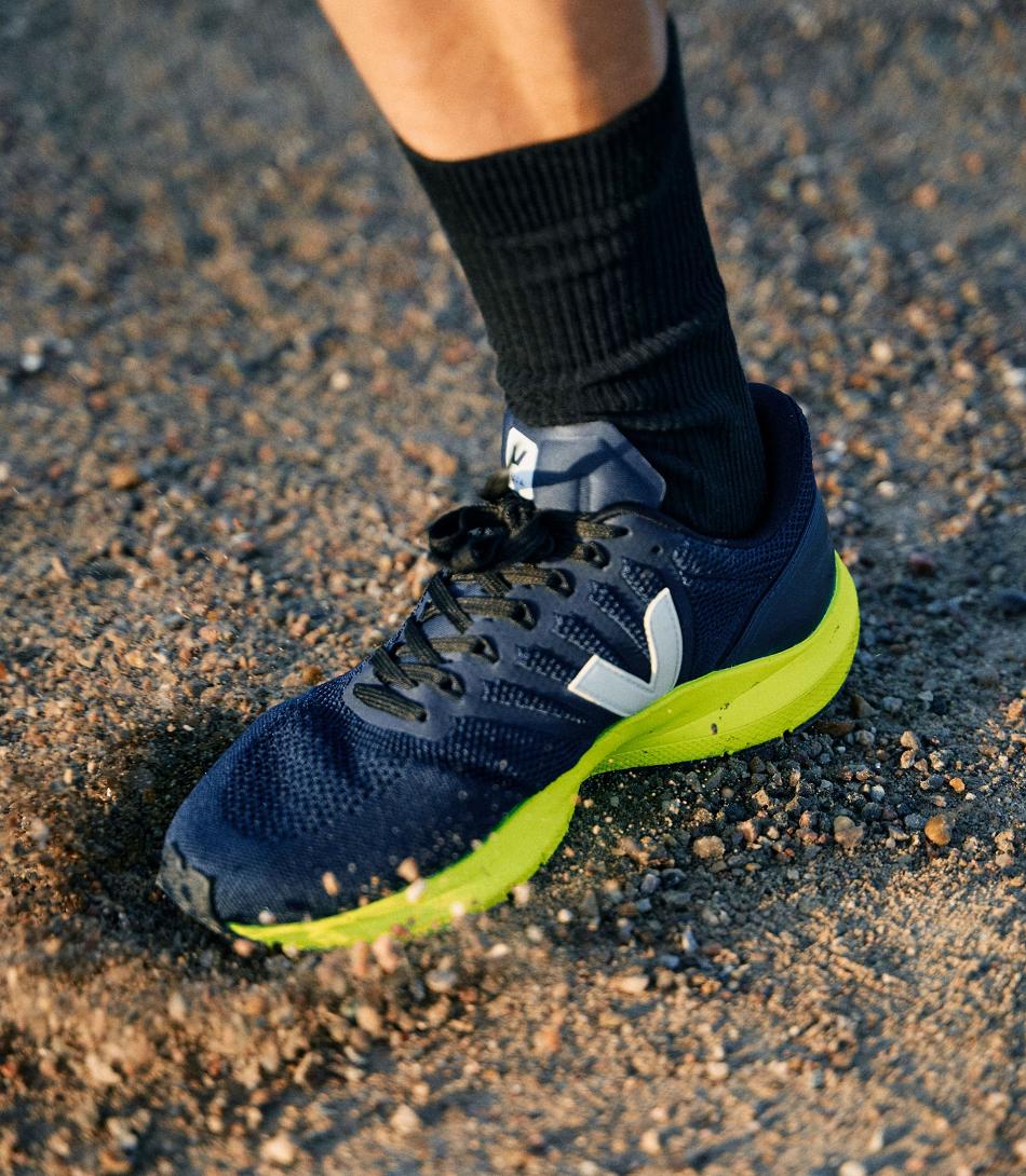 Marlin Veja Lt V-knit Kaki Jaune Fluo Hombre Negras | GCLEC39021