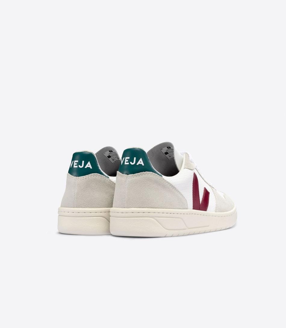 V-10 Veja B-mesh Marsala Brittany Mujer Blancas | CLNZX84308