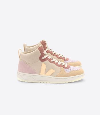 V-15 Veja Gamuza Multico Peach Mujer Coral | ZCLNQ97300